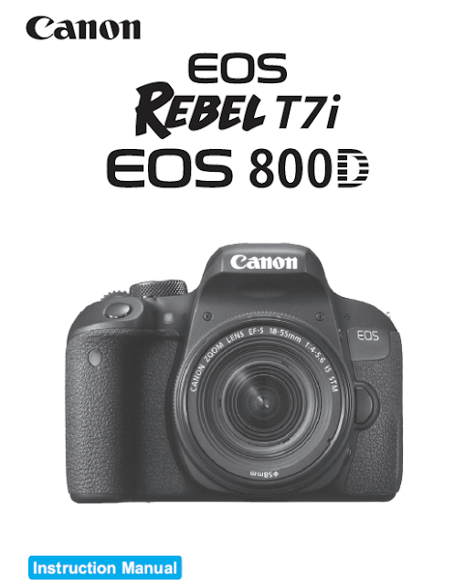 Canon eos rebel t7i user manual download
